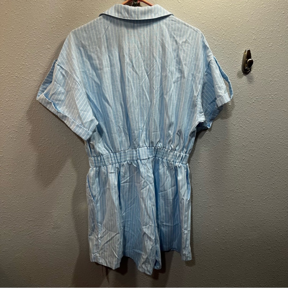Cupshe striped romper beach pool cover up large - Picture 4 of 4